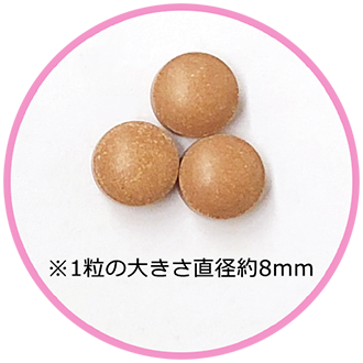 ながらキレイ粒の大きさ