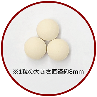セニョールマカ粒の大きさ